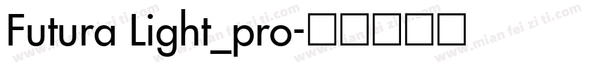 Futura Light_pro字体转换